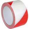 Signaallint PVC zelfklevend 60mmx66m rood/wit